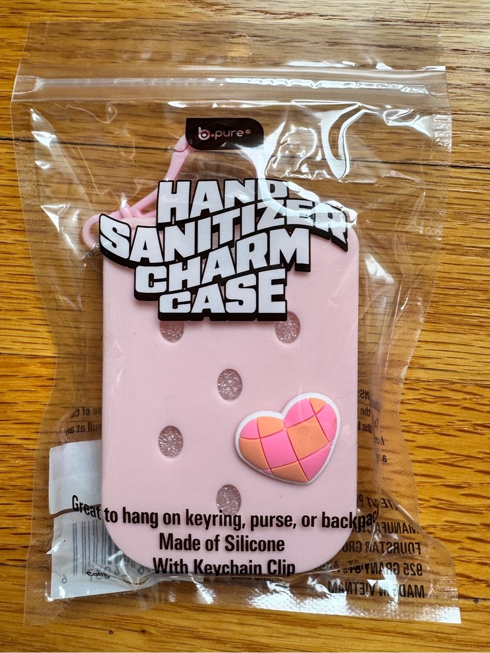 bpure Hand Sanitizer Charm Case Pink